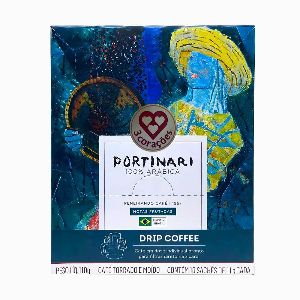 Drip Coffee TRÊS 3 Corações® Portinari 10...
