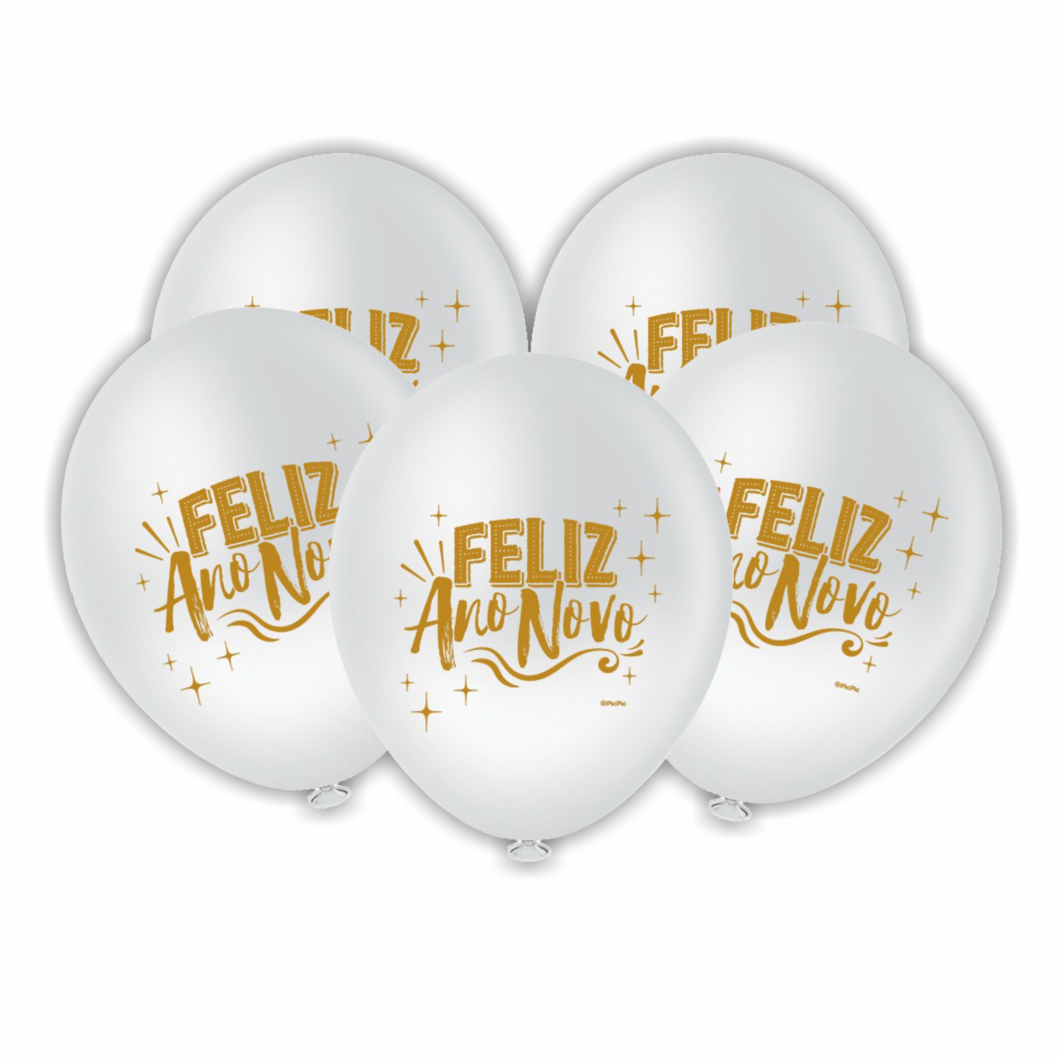 Balão Redondo 8 Polegadas - Réveillon Fel...