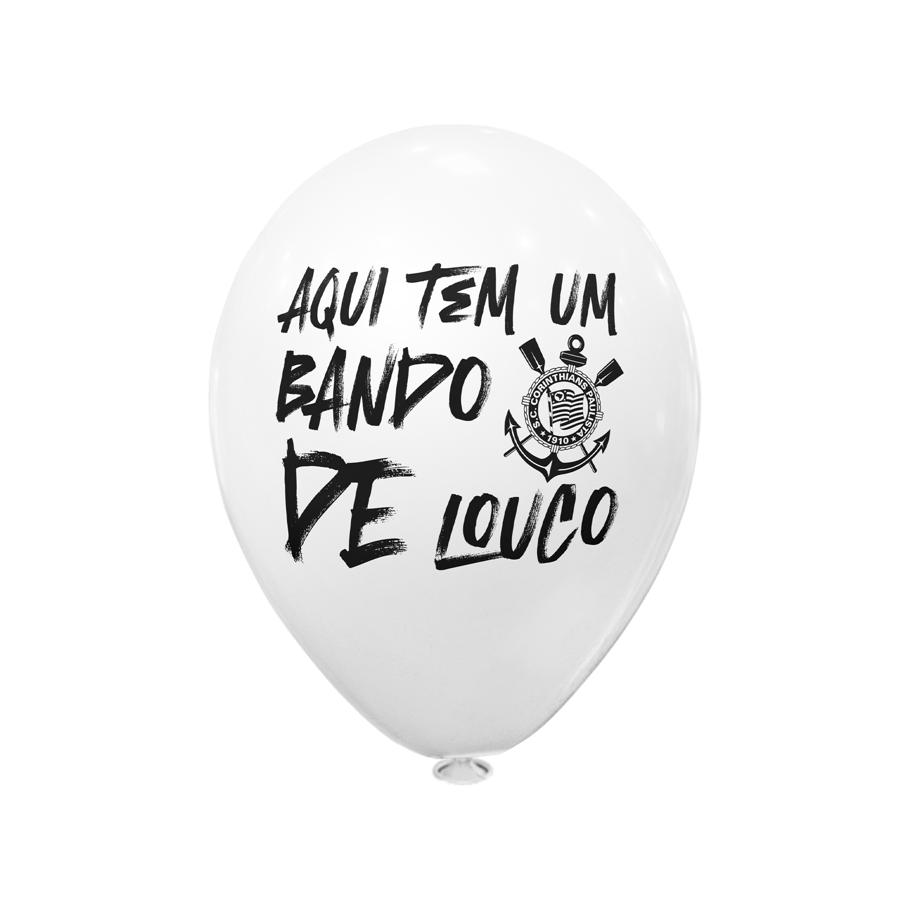 Balão Redondo Corinthians 8" 20 unid.