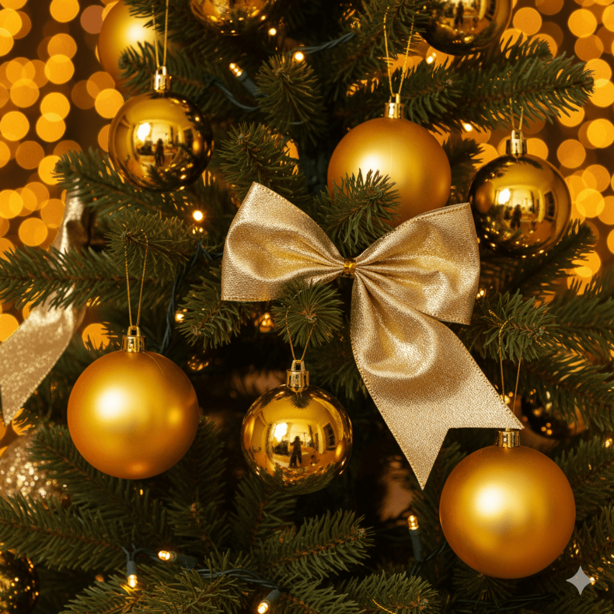 Kit 3 bolas de Natal Dourados 5cm