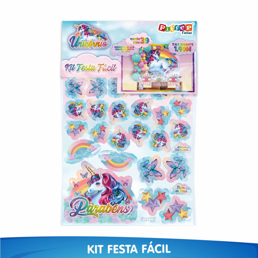 Kit Festa Fácil Unicornio Rainbow