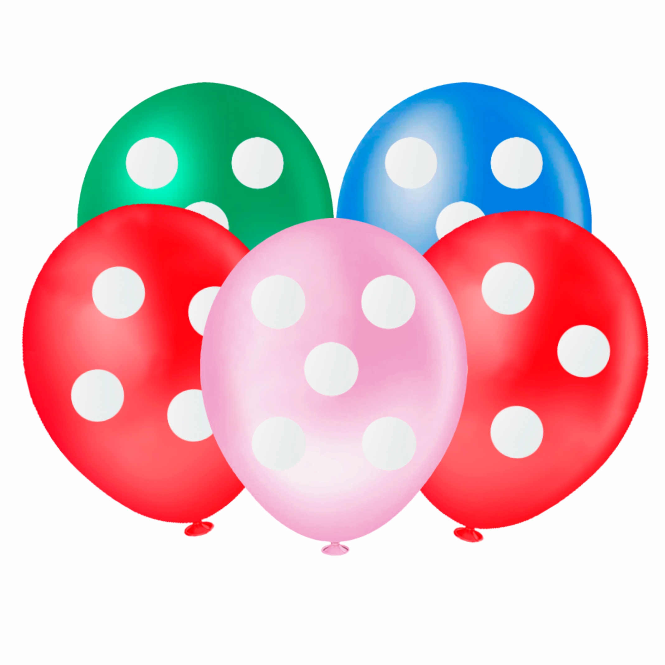 Balão Redondo Bolinha Sortido 8" 20 unid.