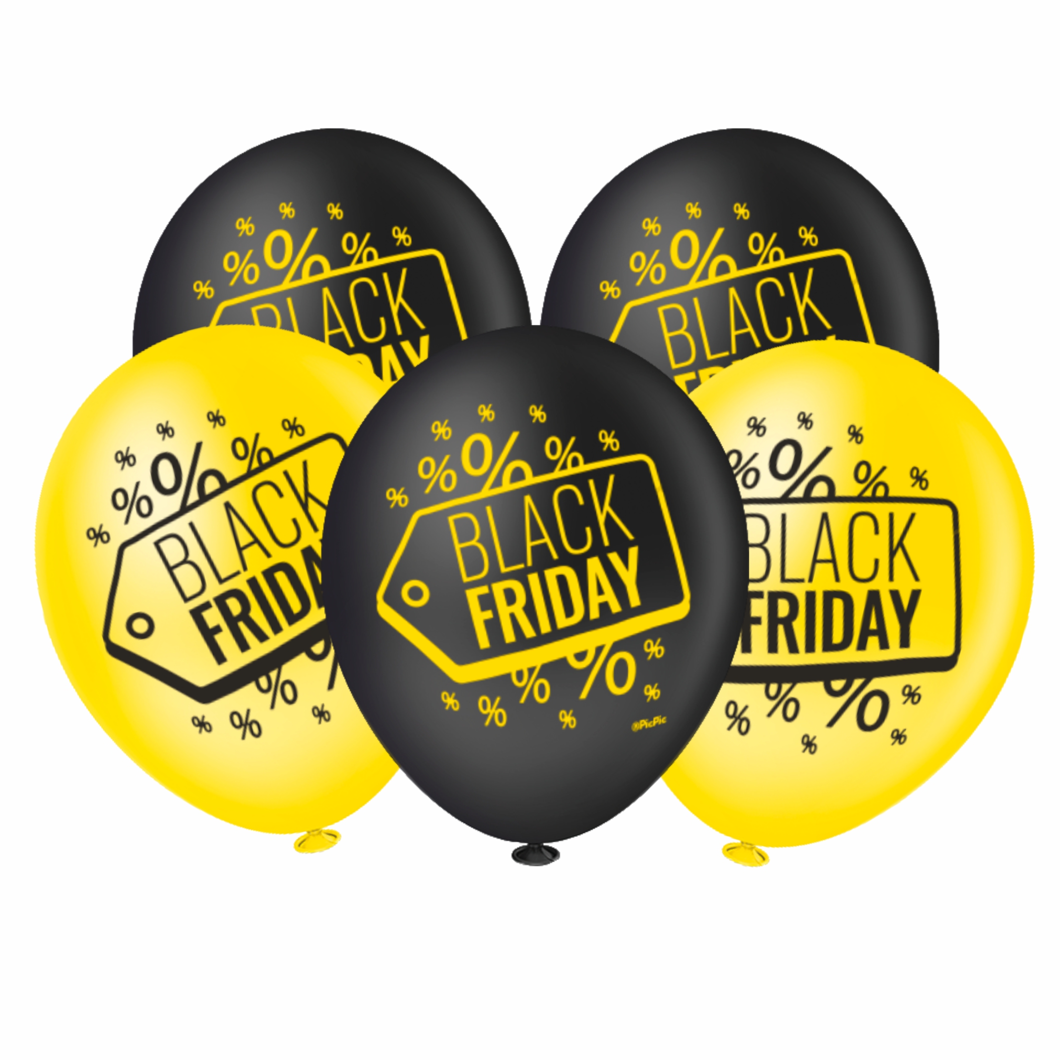 Balão Redondo  8 Polegadas - Black Friday...