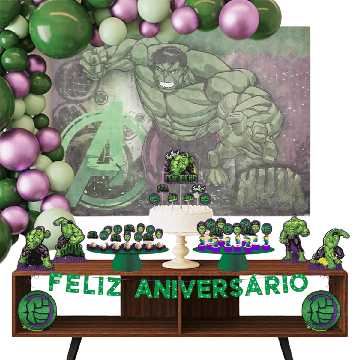 Kit Festa Fácil Hulk