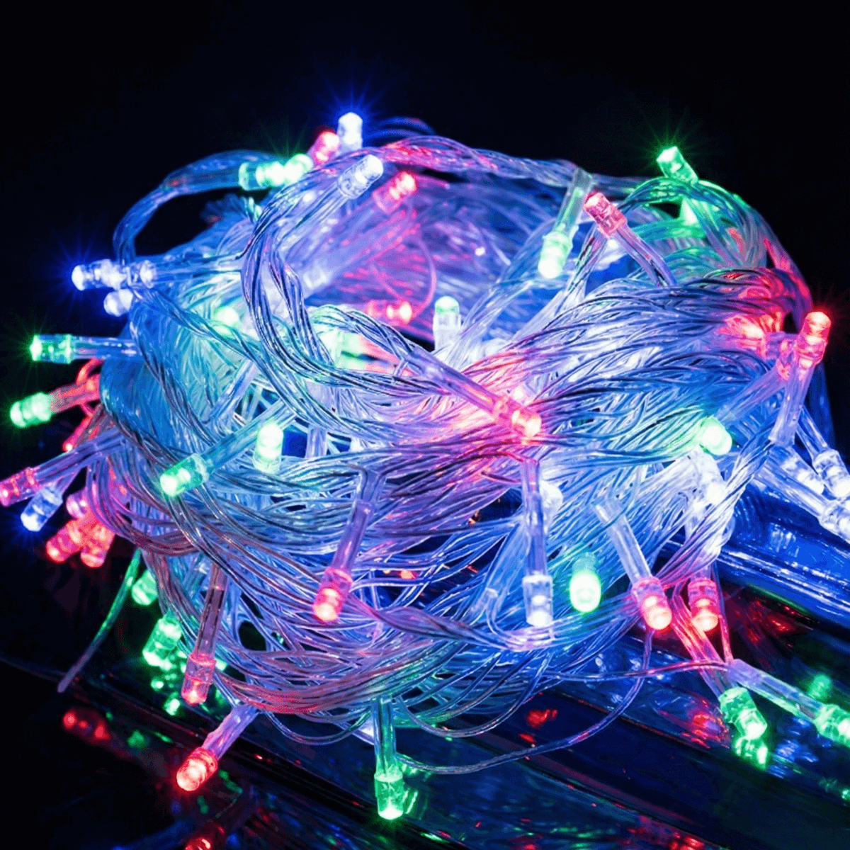 Pisca LED 100 Lâmpadas 10m Colorido Fio T...