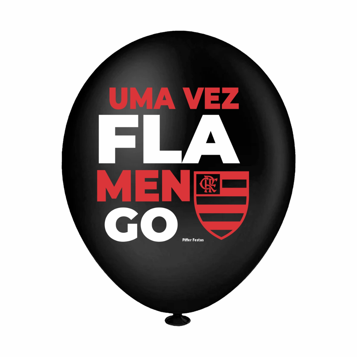 Balão Redondo Flamengo 8" Mod. 1 - 20 Unid.