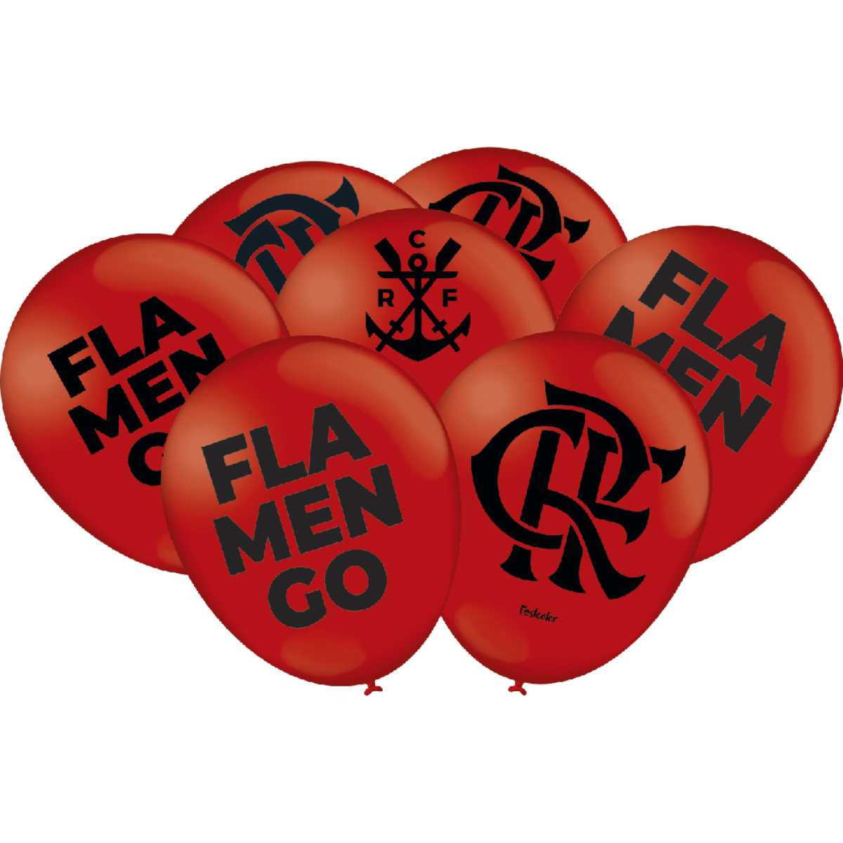 Balão Redondo Flamengo 9” 25 Unid.