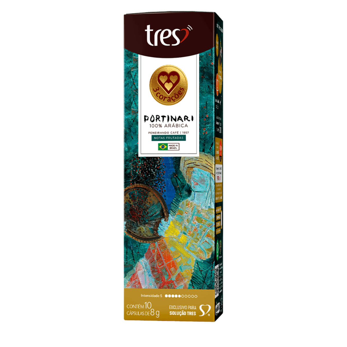 Cápsulas Café Espresso Portinari 3 Coraçõ...