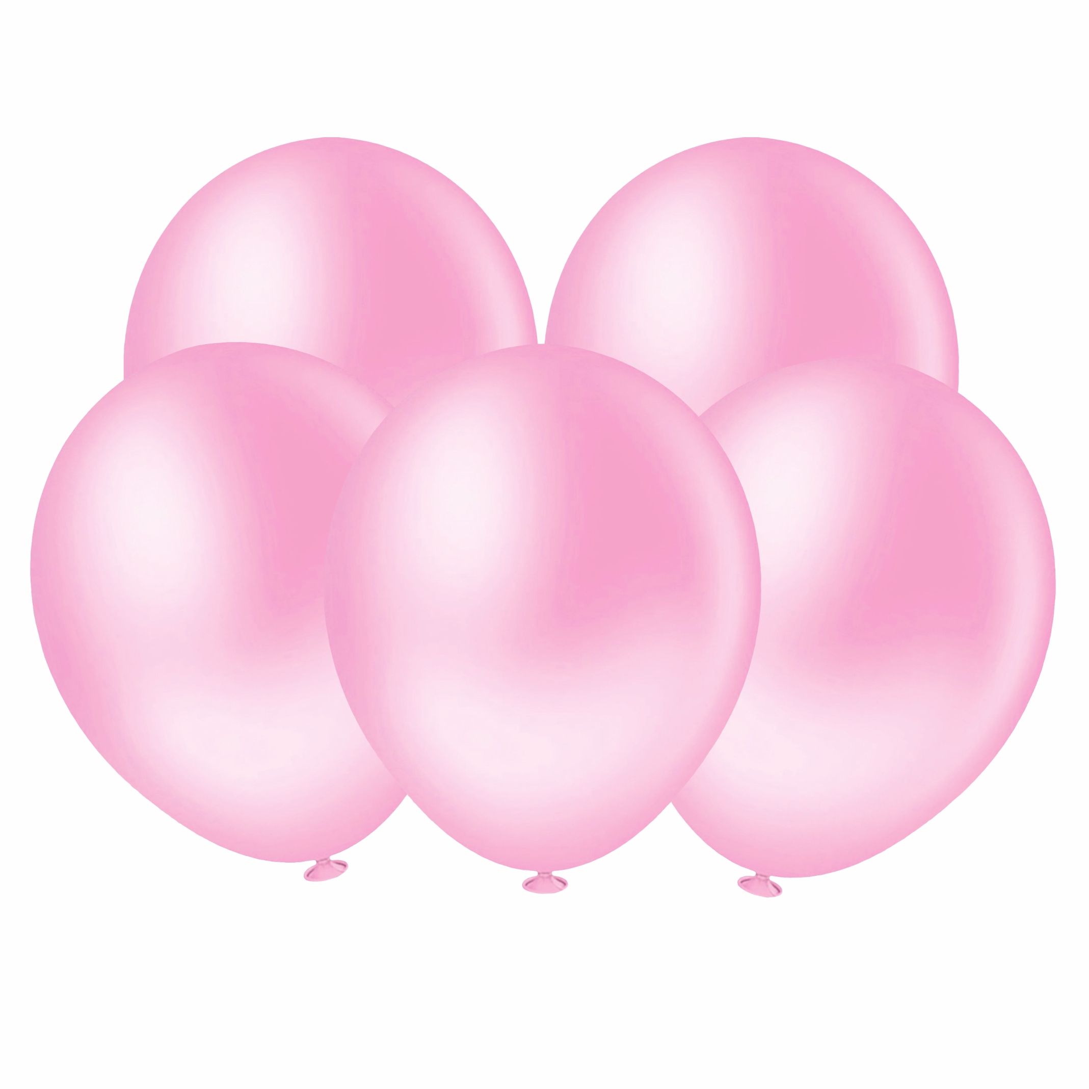 Balão Redondo Liso Rosa Baby 8" 20 Unid.