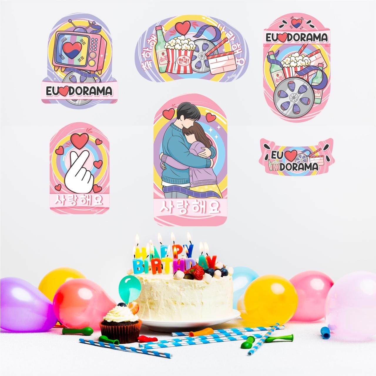 Kit Decorativo de Parede Dorama – 6 Peças