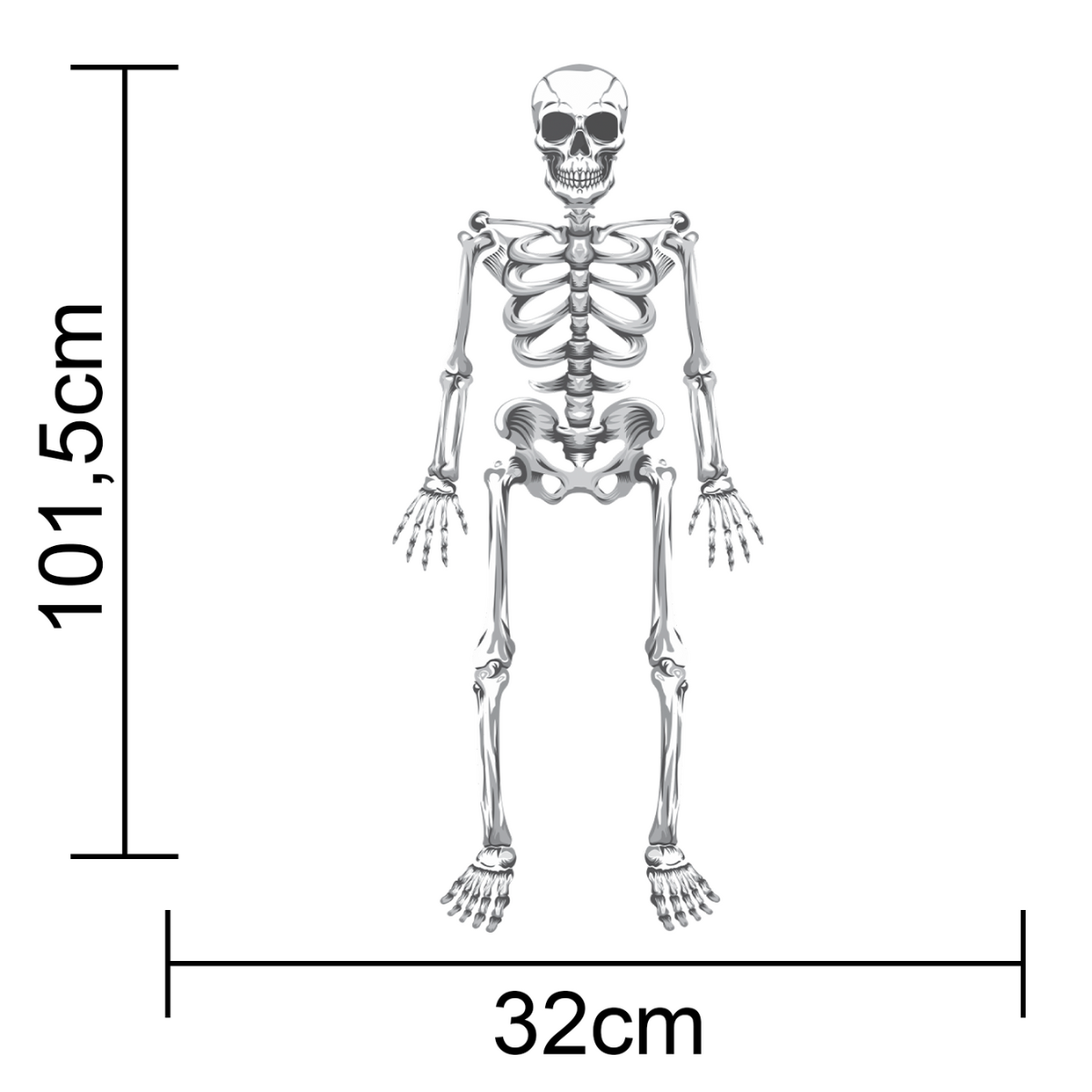 Painel Esqueleto Horripilante Halloween 3...