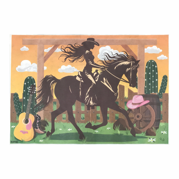 Painel TNT Boiadeira 1,00 x 0,70mt - 49 Painel TNT Boiadeira 1,00 x 0,70mt - 49