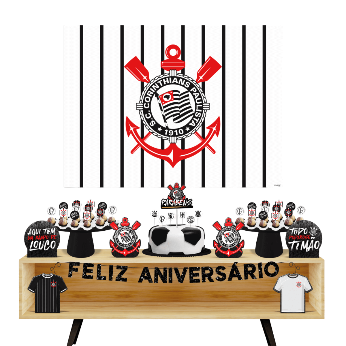 Kit Festa Fácil Corinthians - Oficial