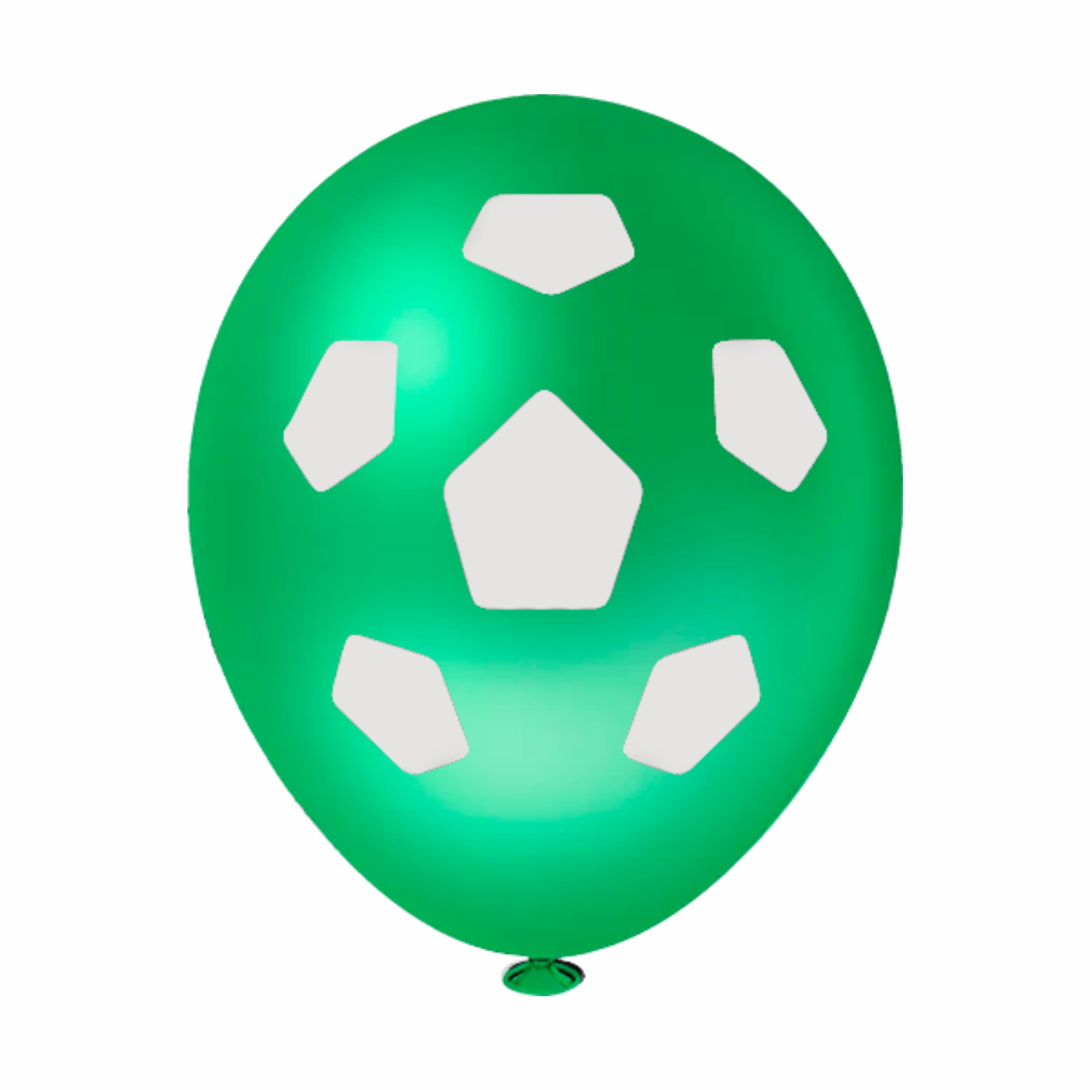 Balão Redondo 8" - Bola de Futebol Verde ...