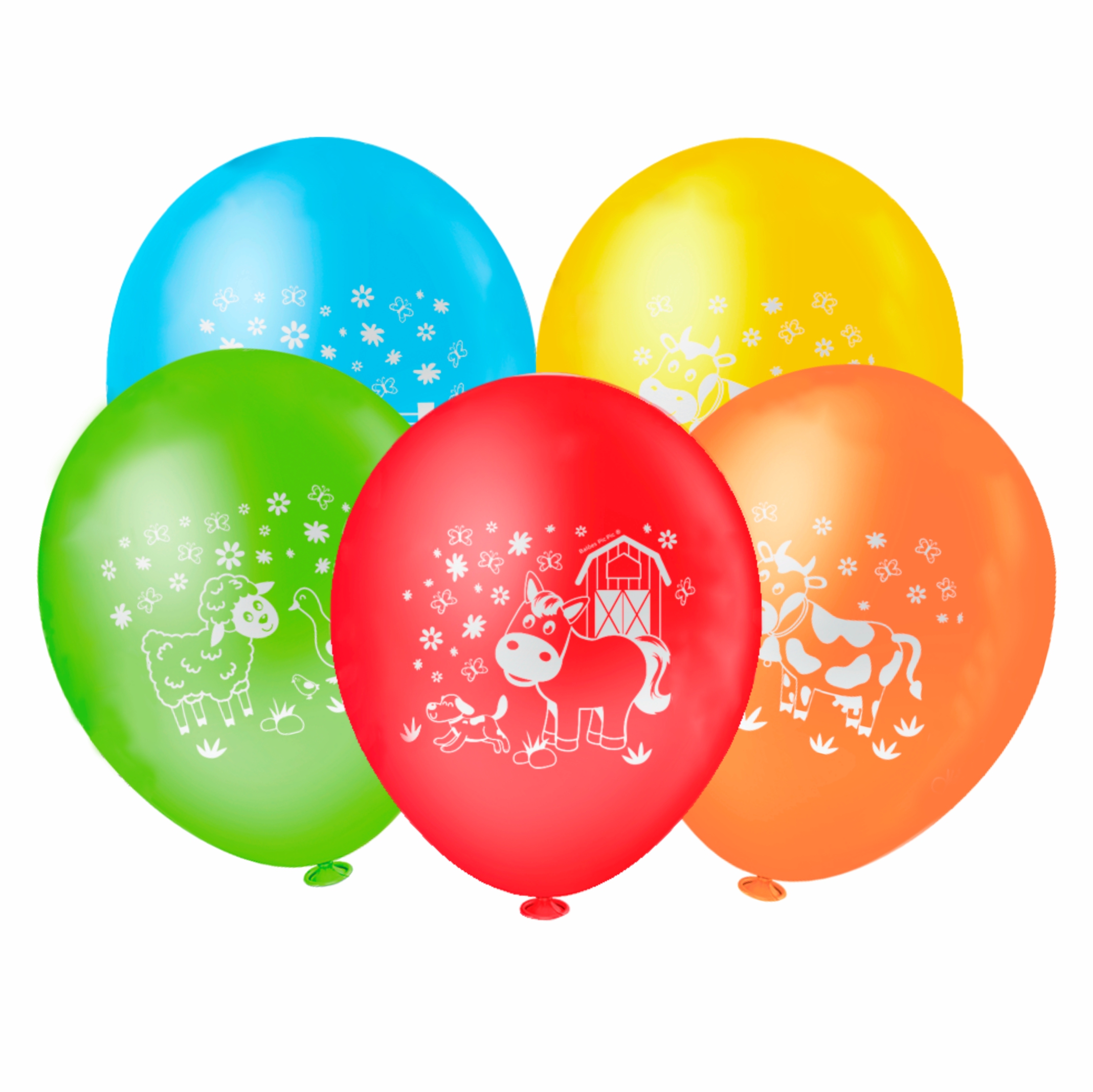 Balão Redondo Fazendinha Sortido 8" 20 Unid.