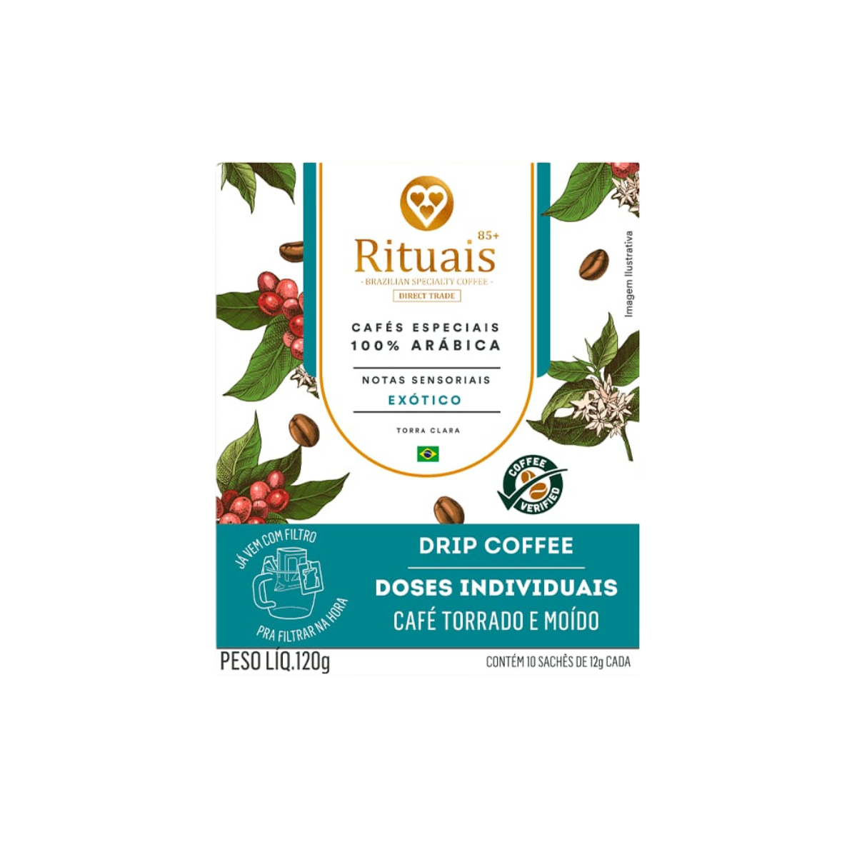 Drip Coffee Rituais Exótico 3 Corações® 1...