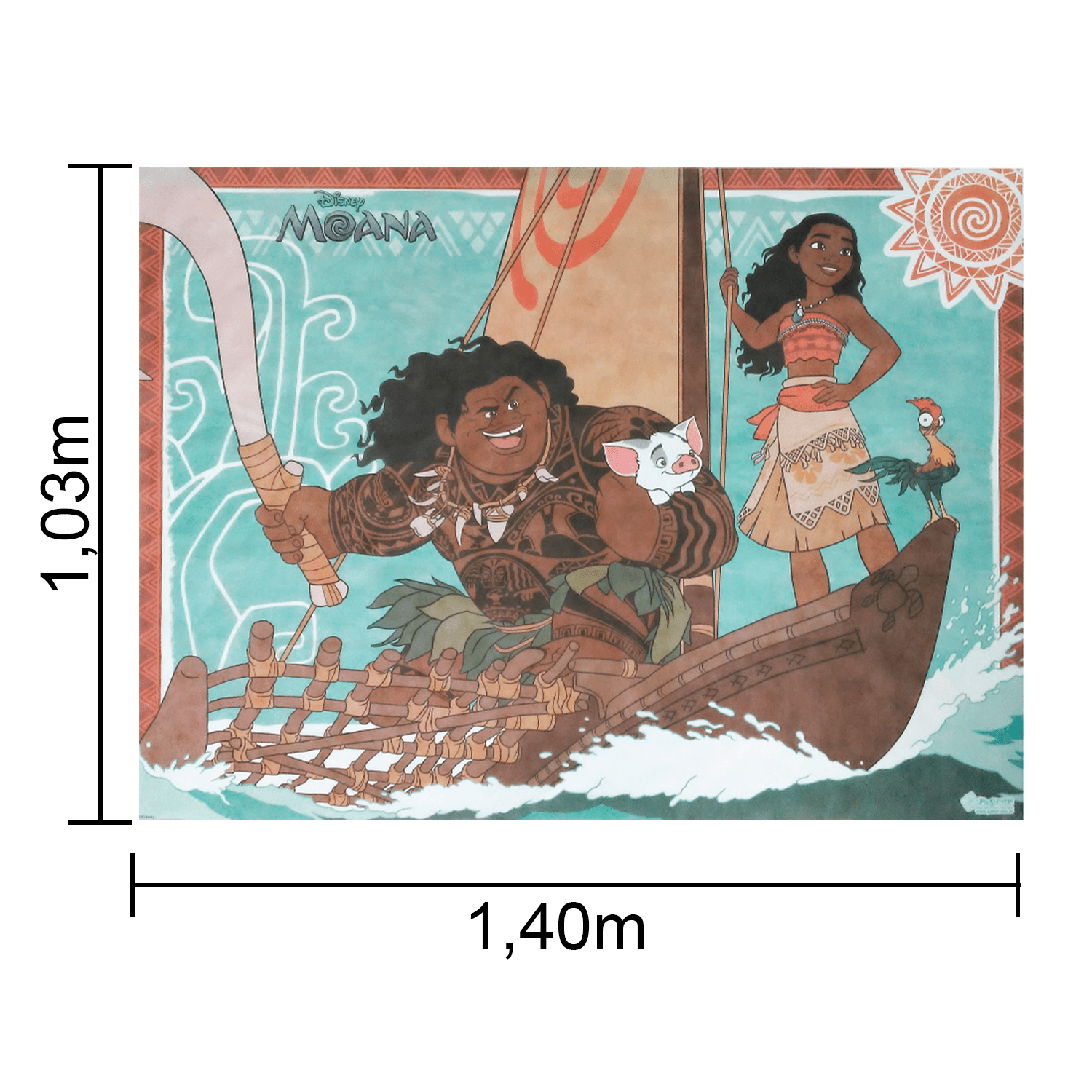 Painel TNT Moana 1,40 x 1,03mt - 24