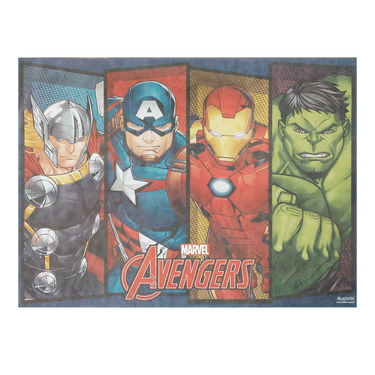 Painel TNT Vingadores 1,40 x 1,03mt - 24