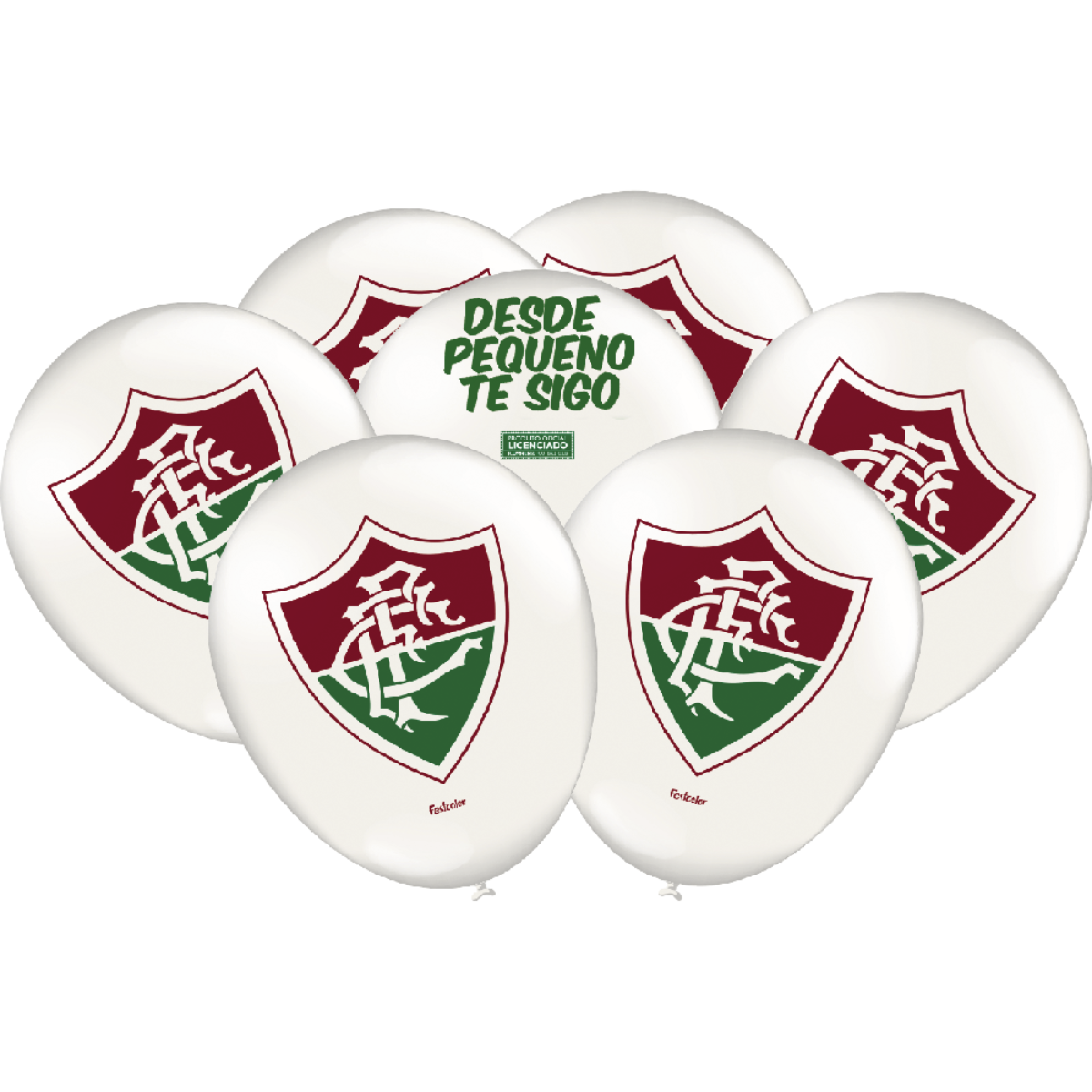 Balão Redondo Fluminense 9” 25 unid.