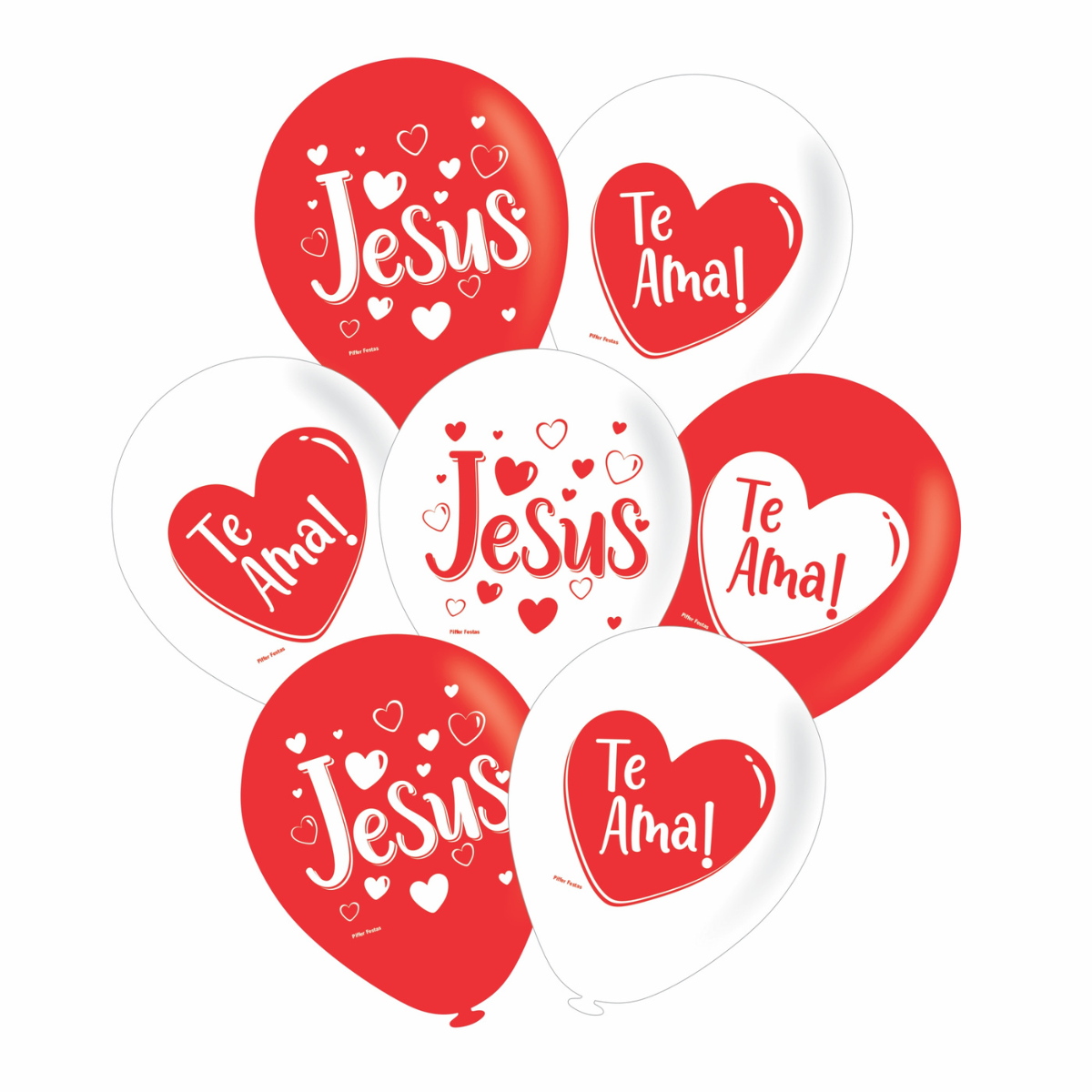 Balão Redondo Jesus Te Ama 8" Sortido 20 ...