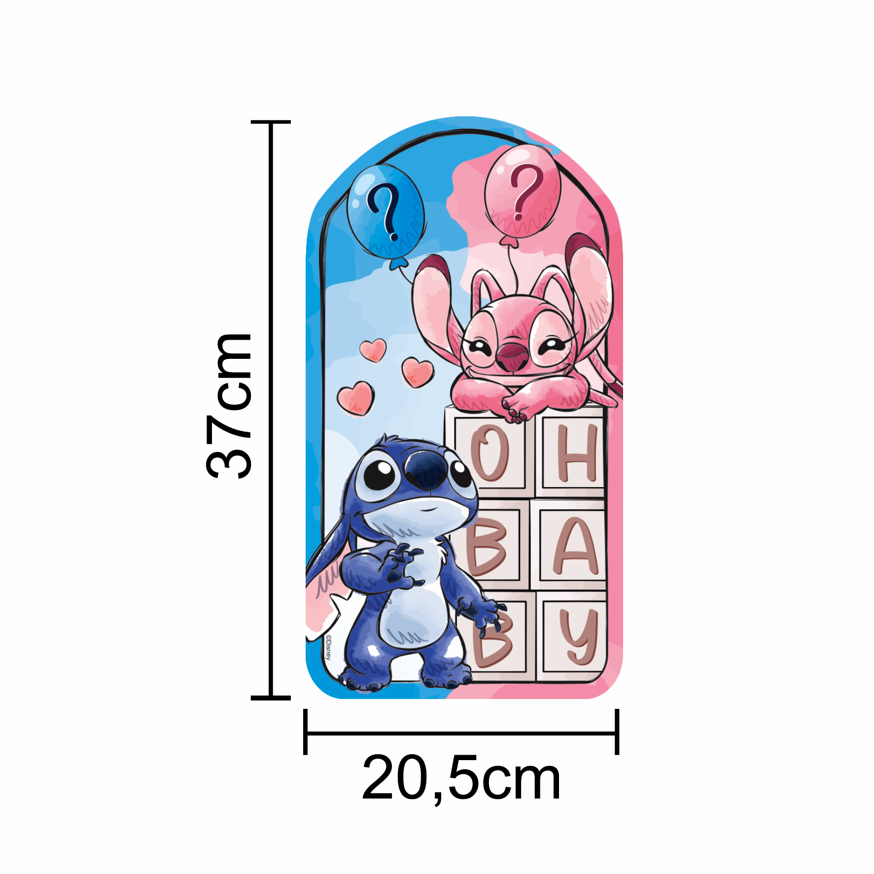 Kit Decorativo de Parede Stitch Chá Revel...