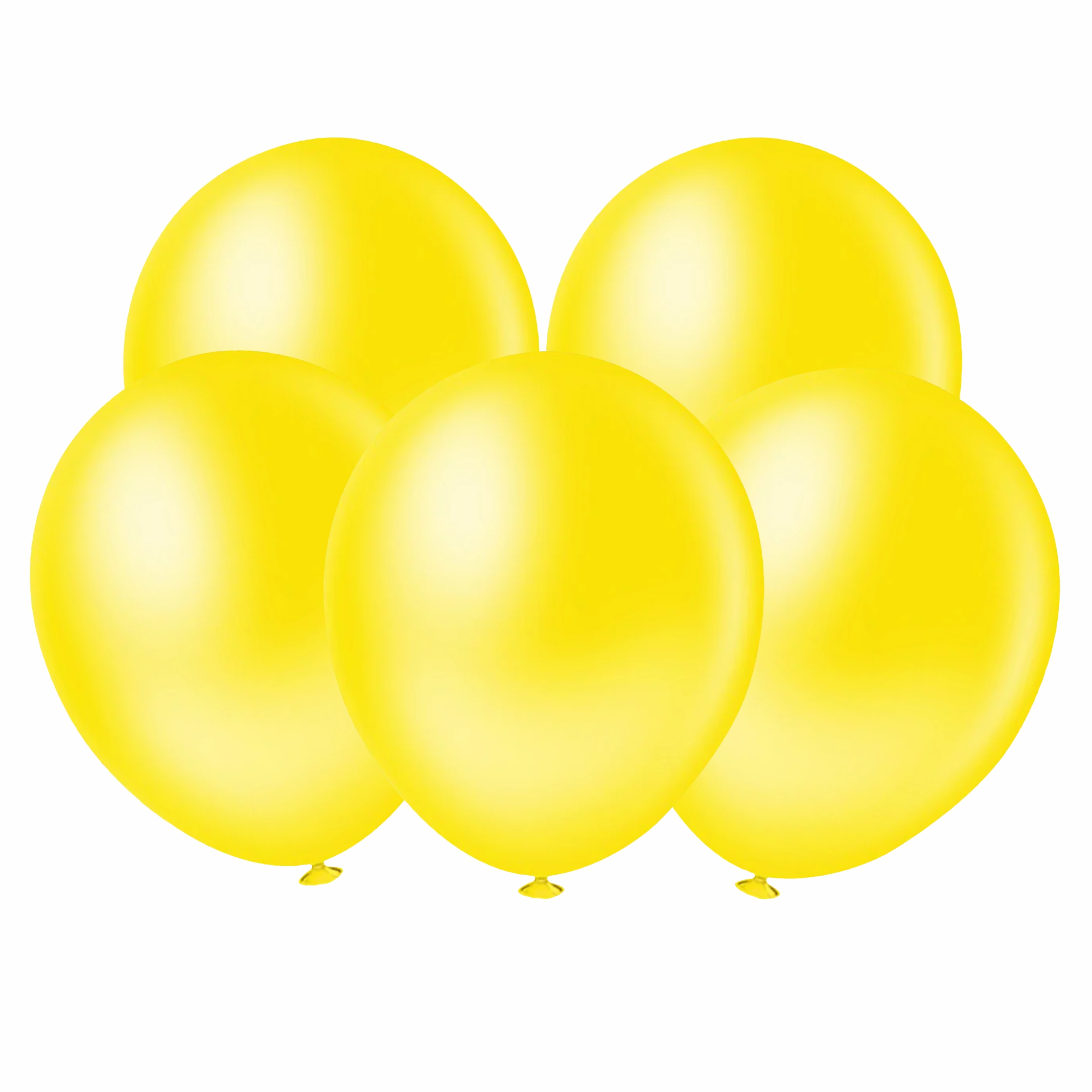 Balão Redondo Liso Amarelo 8" 20 unid.