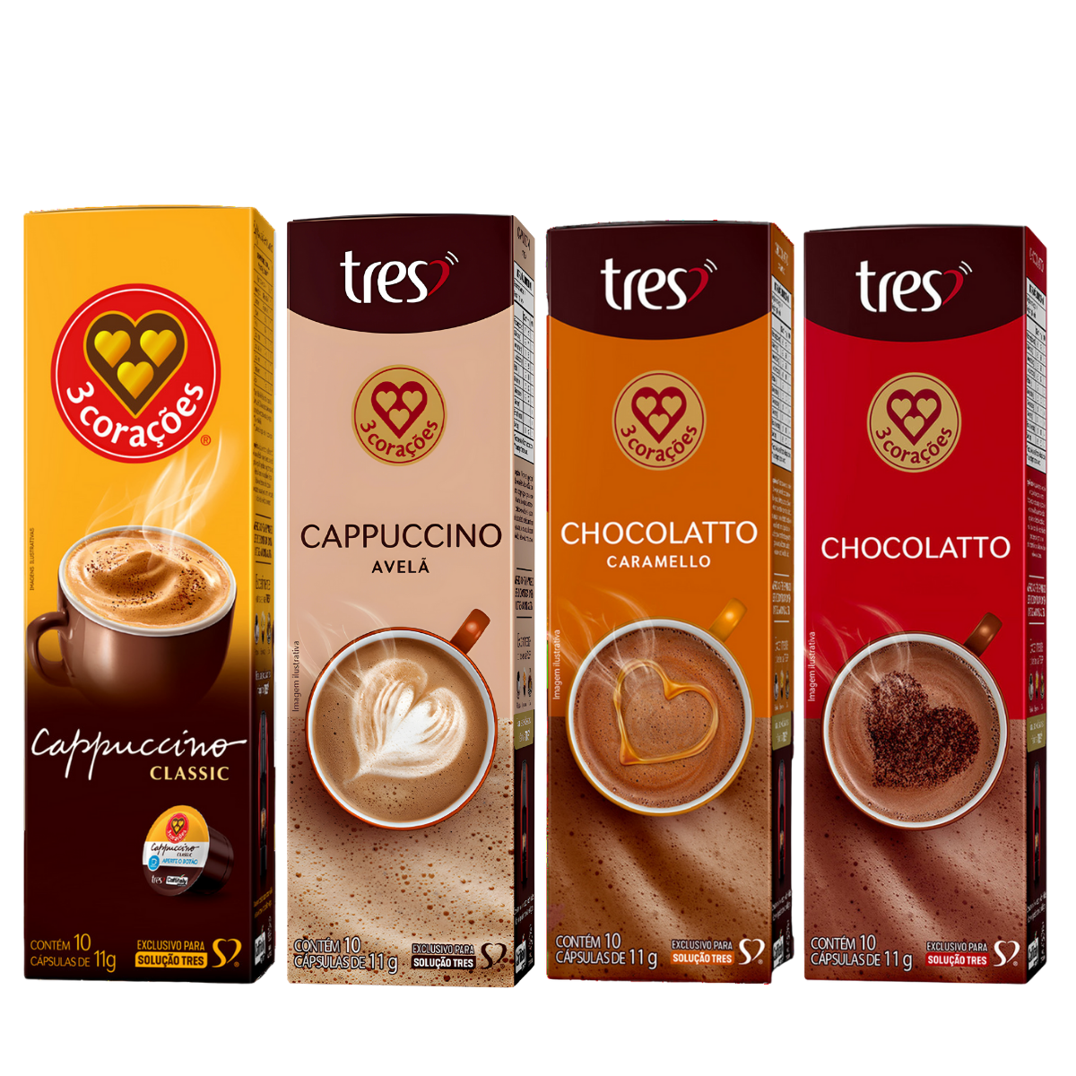 80 Cápsulas Compatíveis Cafeteiras Três C...
