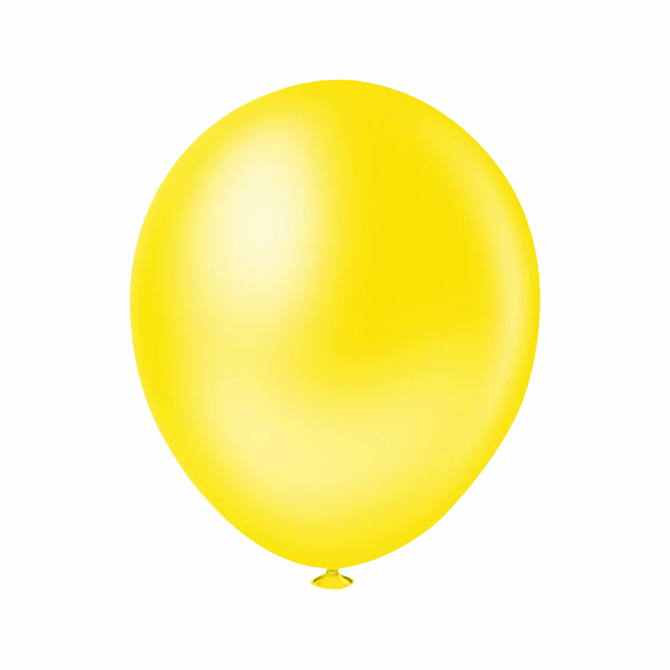 Balão Redondo Liso Amarelo 8" 20 unid.