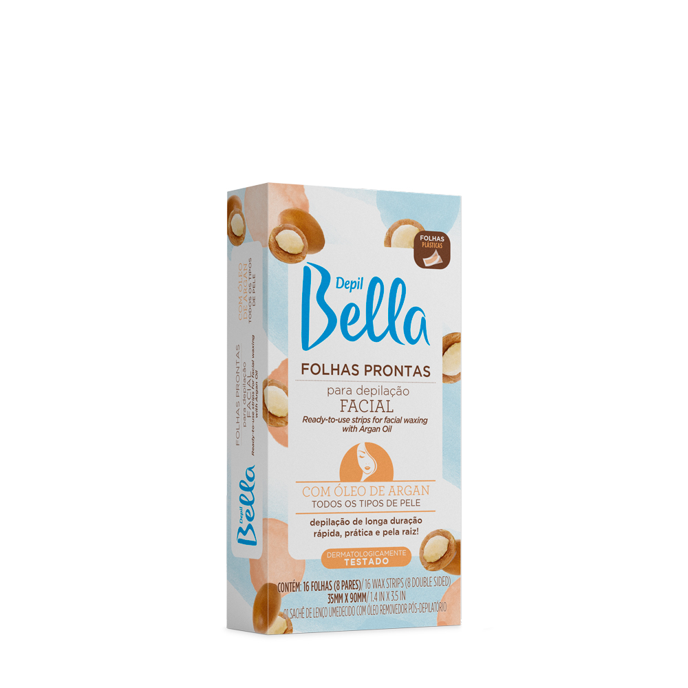 Folhas Prontas Depilação Facial Óleo de A...