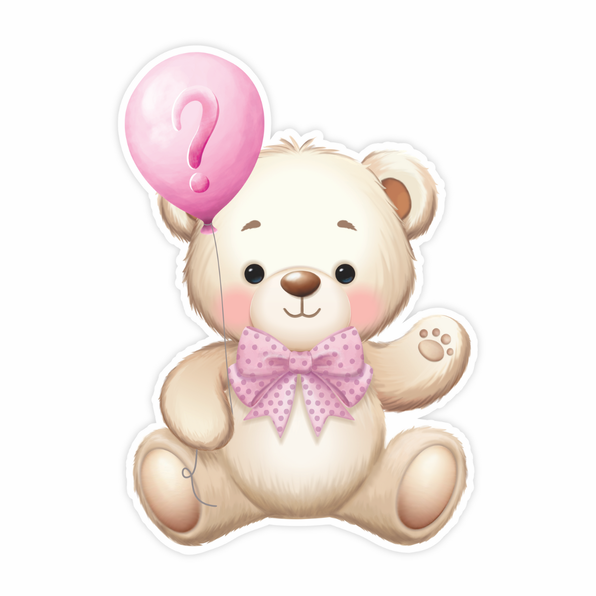 Painel Chá Revelação Ursinho Rosa