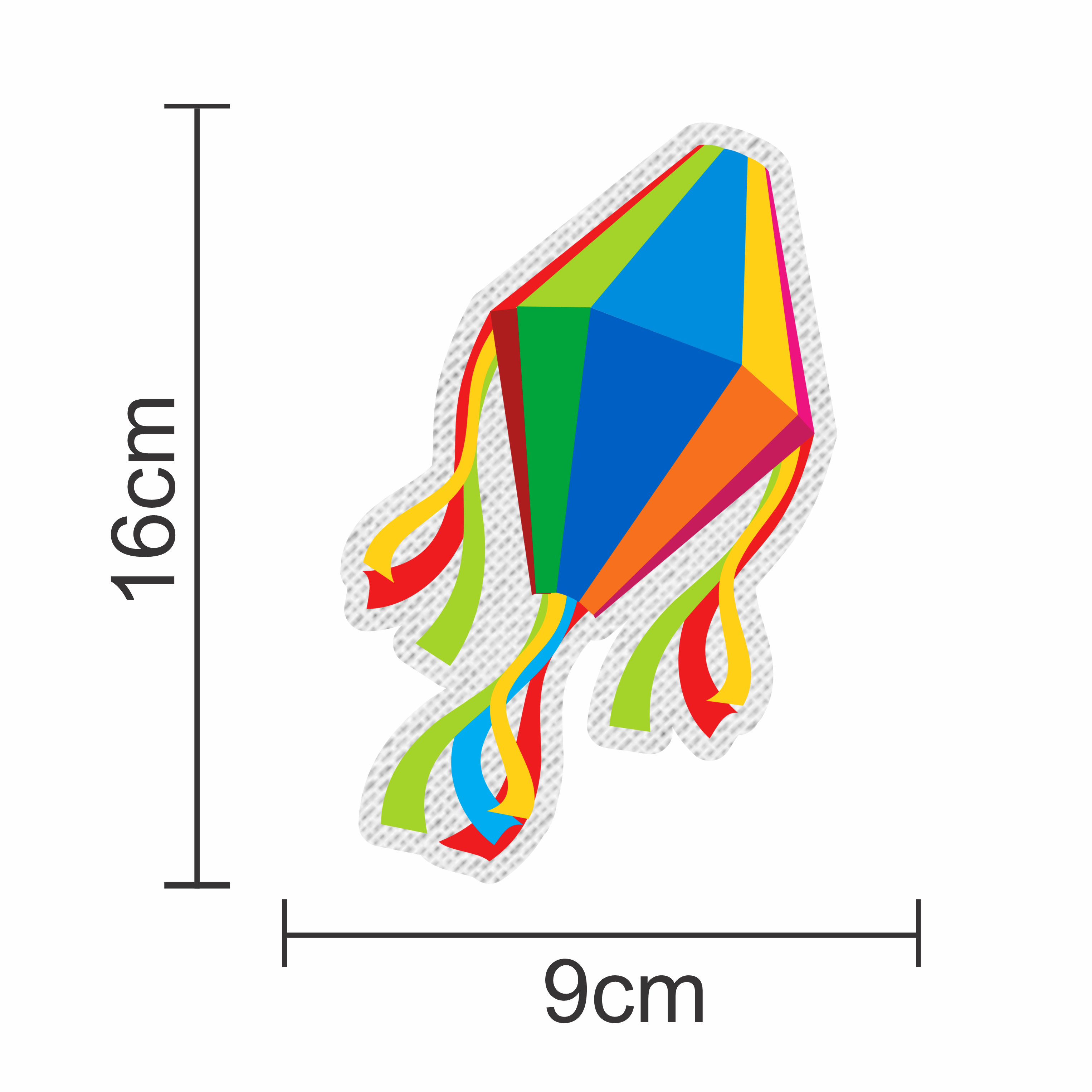 Letreiro "Festa Junina" Cartonado – 16 cm