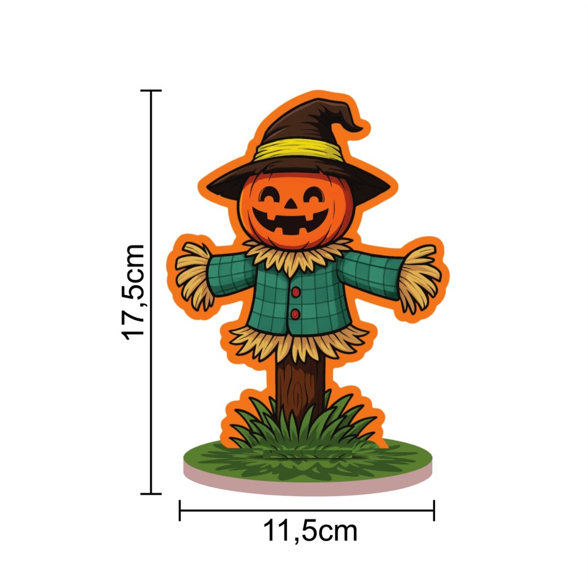 Enfeite Espantalho Halloween Sortido 11,5...